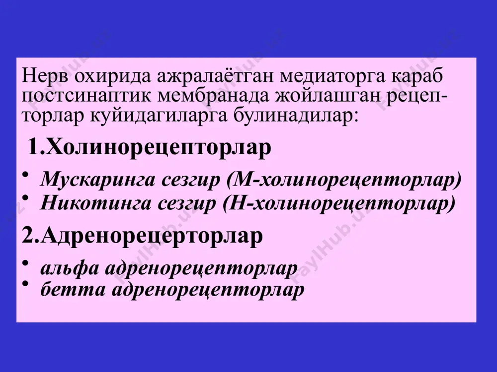эфферент иннервацияга таъсир этувчи воситалар - Page 3