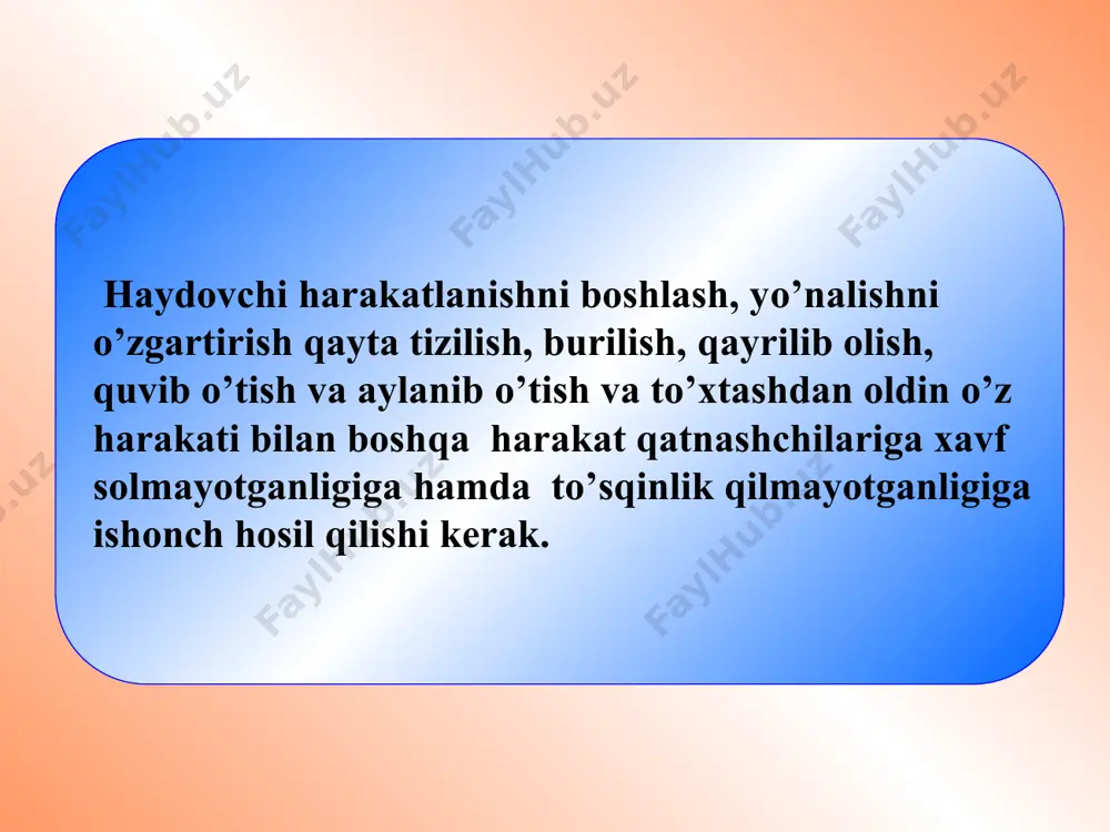 harakatlanishni boshlash va yo’nalishni o’zgartirish - Page 2
