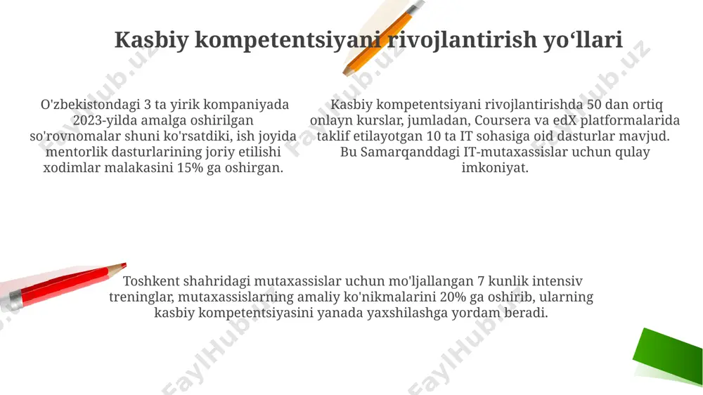 kasbiy kompetensiya va uni rivojlantirish yoʻllari - Page 5