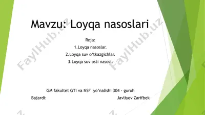 loyqa nasoslari — PDF