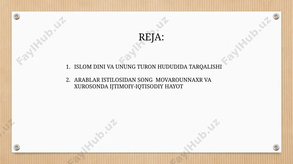 ’ya olmaslik, arab va arab bo‘lmagan musulmonlarning teng huquqliligi uchun kurash olib borgan islom dini ichidagi murji’iylar diniy-siyosiy harakati g‘oyalari movarounnahrda keng tarqalish imkoniga ega bo‘ldi. chunki o‘lkada arab bo‘lmagan musulmonlarning haq-huquqlari arablar tomonidan poymol etilardi. murji’iylarning faol harakatlari viii asrning 20-40 yillariga to‘g‘ri keladi. murji’iy al-horis ibn surayj qo‘zg‘oloni (734-746) movarounnahr aholisi tarafidan qizg‘in qo‘llab-quvvatlandi. vii asrda shakllana boshlagan murji’iylarning aynan imon va amalning ayri-ayri ekanligi haqidagi qarashlari bu hududda erli aholining hech bir qiyinchiliksiz islomni qabul qilishlariga, shuning barobarida, yangi shakllanayotgan islom jamiyatida teng huquqlilikka erishishlariga qulay sharoit yaratib berdi; keyinchalik esa – ular garchi arab tilini, qiyin diniy amallarni, o‘zlariga butkul yot muhitni to‘la anglab etmasalar-da, ijtimoiy mavqelari va milliy-madaniy qadriyatlarini saqlab qolishga muvaffaq bo‘ldilar. abu muslim (749 yil) harakati g‘alabasi oqibatida arab bo‘lmagan musulmonlarning arablar bilan teng huquqlilikka erishishi natijasida murji’iylik g‘oyalari siyosiy-ijtimoiy sohadan ilohiyot fani jabhasiga ko‘cha boshladi murji’iylar ta’limotiga ko‘ra, insonning tilda (iqror bi-l-lison …