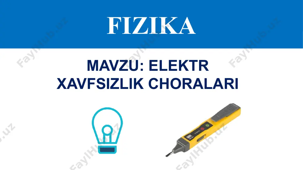 elektr xavfsizlik choralari - Page 3