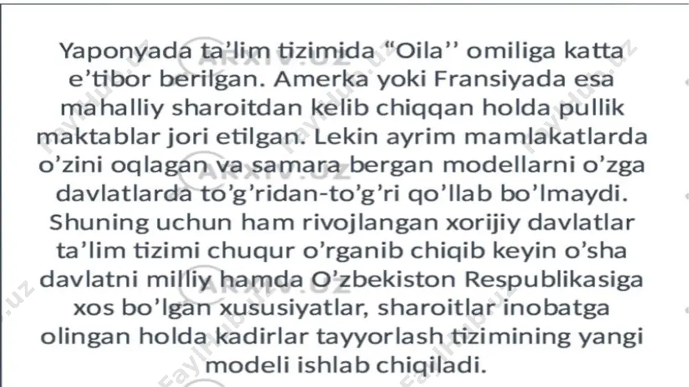 ta’limni tashkil etishda ilg’or tajribalardan foydalanish - Page 5