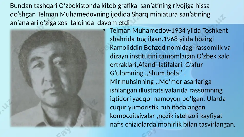 o`zbekiston kitobgrafikasi san`ati - Page 5