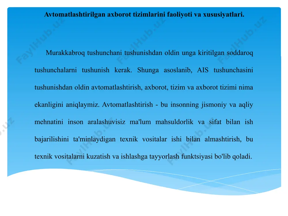 avtomatlashtirilgan axborot tizimlari - Page 3