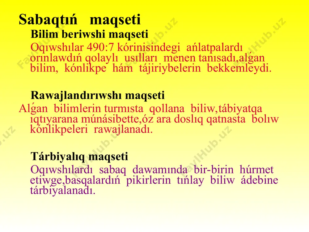 sabaqtıń maqseti - Page 3