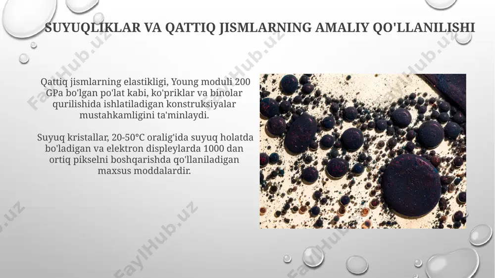 suyuqliklar va qattiq jismlar - Page 5