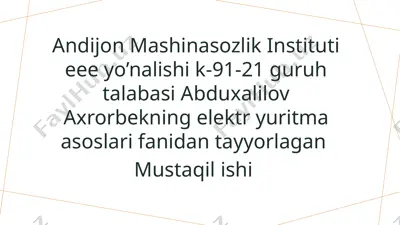 elektrgilyotin — PPTX