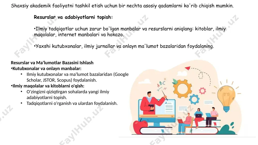 shaxsiy akademik faoliyatni tashkil etish - Page 4