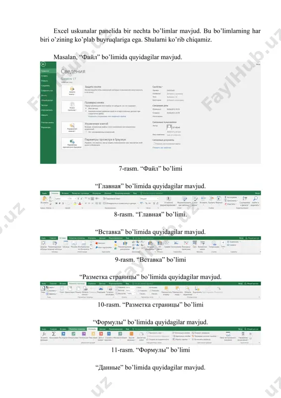 elektron jadval protsessorlarida ma’lumotlarni yig’ish va ularni qayta ishlash - Page 4