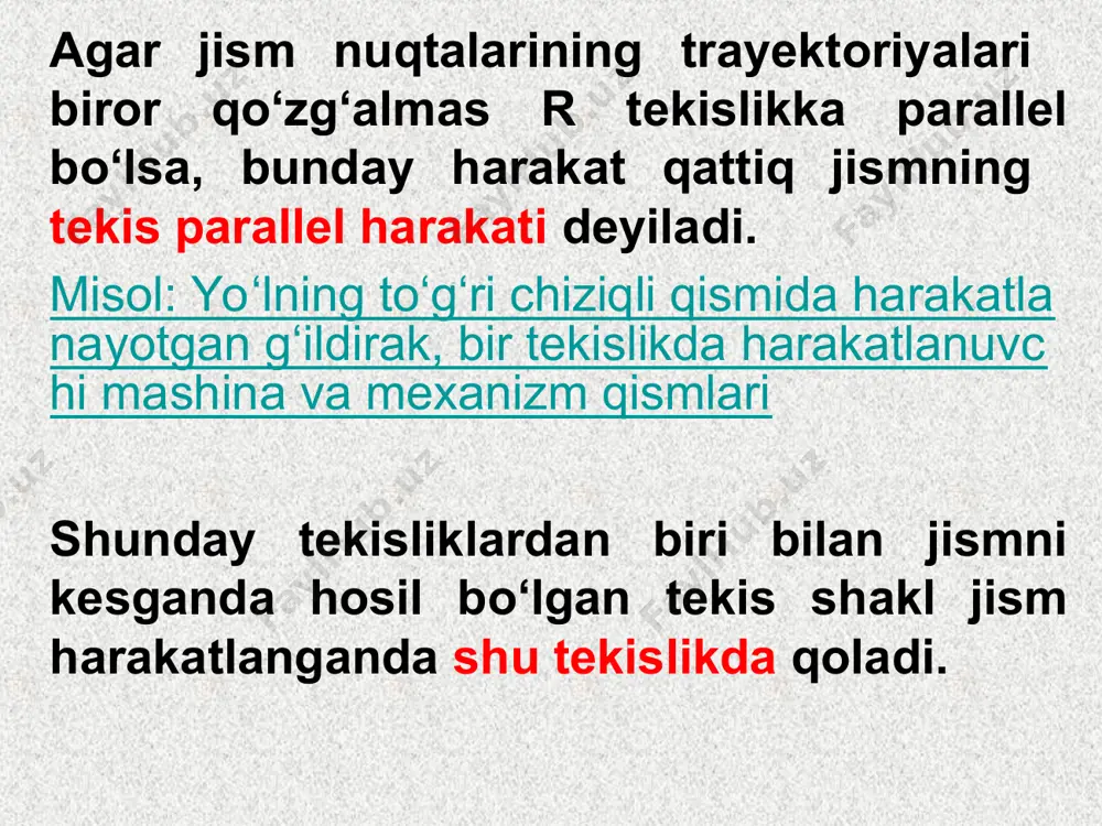 qattiq jismning tekis parallel harakati - Page 5