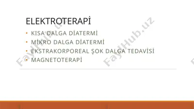kısa dalga diatermi (elektroterapi cihazı) — PPTX