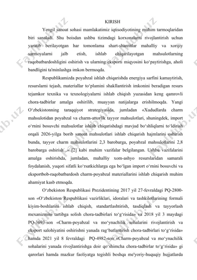 yengil sanoat mahsuloti — DOC