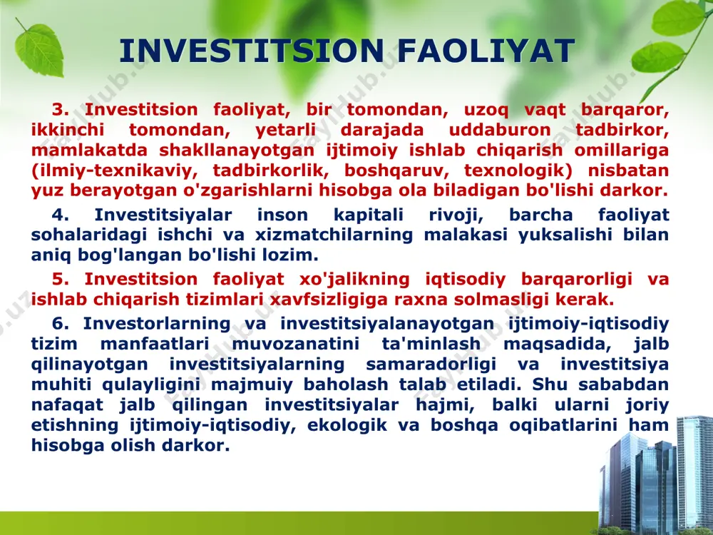 investitsion faoliyat - Page 5