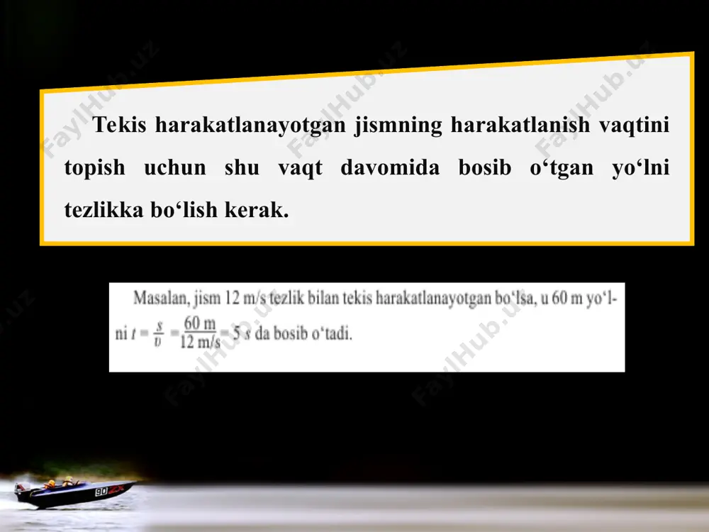 to‘g‘ri chiziqli tekis harakatning grafik tasviri 7-sinf - Page 4
