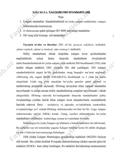 xalqaro iso standartlari — PDF