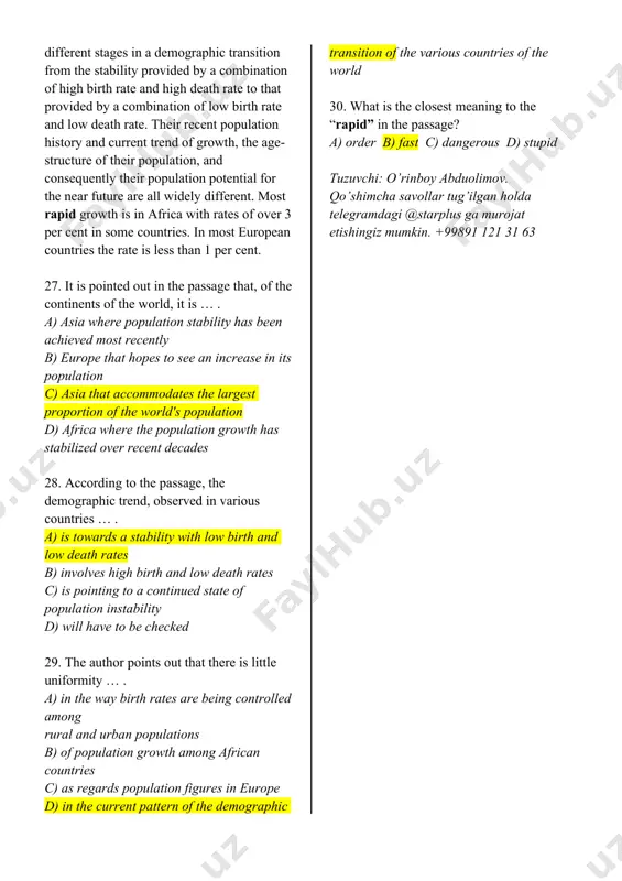 ards medical progress d) regard surgery as an indispensable part of medicine 22. what is the closest meaning to the “appropriate” in the passage? a) absolute b) suitable c) right d) normal read the text. then choose the correct answer for the questions below. national income is a measure of the total income accruing to the residents in a country in return for services rendered. it therefore consists of the sum of wages, salaries, profits and rents. but not all these income accrues to persons; for instance, companies do not distribute all their profits to shareholders and some nationalised industries earn profits. this is part of national income but not of personal income. on the other hand, some personal incomes are not payments for services rendered. such incomes are called transfer incomes to emphasise that their payment does not add to the national income, but only transfers income from one …