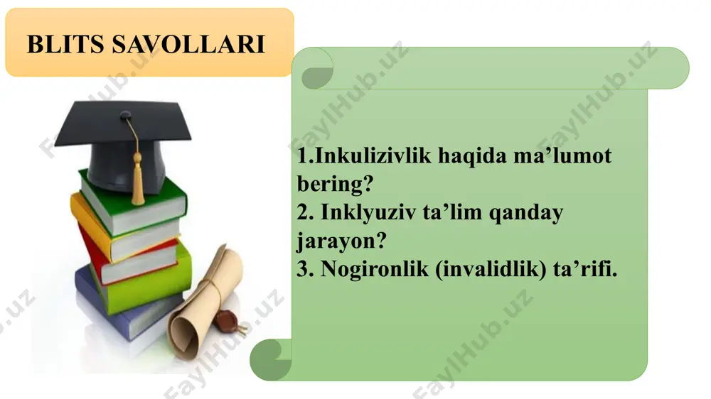 sohasi hisoblanib, imkoniyati cheklangan bolalar jamiyatning ijtimoiy qatlamidir, chunki ularning ko’pchiligi kam ta‘minlangan oilalarda voyaga yetganlar. inklyuziv ta’lim – bu imkoniyati cheklangan bolalarni barcha zaruriy vositalar bilan ko’pchilik bolalar uchun amalga oshiriluvchi ta’lim tadbirlariga jalb etishdir. shundagina biz imkoniyati cheklangan barcha bolalarni jamiyat hayotida faol ishtirok etishga erishishimiz mumkin. maxsus yordamga muhtoj bolalarni umumta’lim muassasalari tizimida o’qitish borasida respublikamizda ko’zga ko’rinarli ishlar qilindi. o’zbekiston respublikasi prezidentining 2019-yil 29-apreldagi pf-5712-son farmoni bilan tasdiqlangan, o’zbekiston respublikasi xalq ta’limi tizimini 2030-yilgacha rivojlantirish konsepsiyasida alohida ta’lim ehtiyojlari bo’lgan bolalarga ko’rsatiladigan ta’lim xizmatlari sifatini yaxshilashga qaratilgan, alohida ta’lim ehtiyojlari bo’lgan bolalarni o’qitish uchun inklyuziv ta’lim tizimini tashkil etish, umumta’lim muassasalarini maxsus moslamalar (ko’tarish qurilmasi, pandus, tutqich va boshqalar), shuningdek tegishli kadrlar (maxsus pedagog, bolalarni ruhiy-pedagogik kuzatish bo’yicha mutaxassislar) bilan ta’minlash; alohida ta’lim ehtiyojlari bo’lgan har bir bolaning inklyuziv ta’lim olish huquqini ta’minlashga qaratilgan chora-tadbirlarni amalga oshirish kabi bandlar kiritilgan. bundan tashqari, “zamonaviy maktablarni qurishda ushbu …