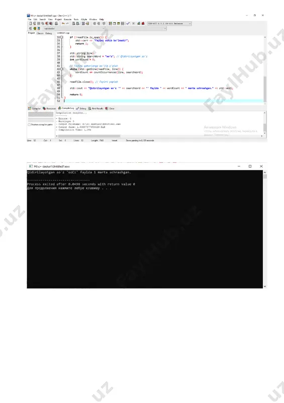 c++ dasturlash tilida matnli fayllar yaratish dasturi - Page 5