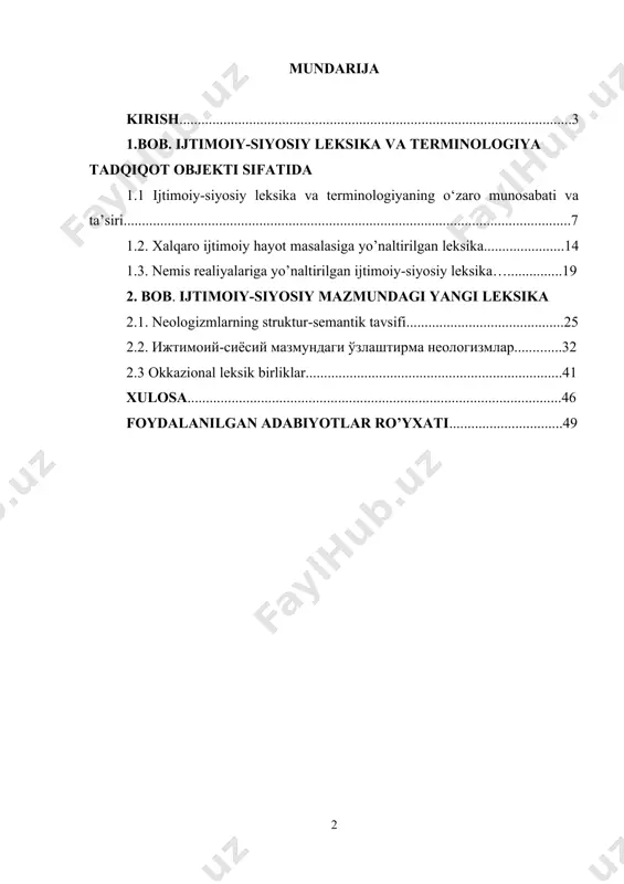 a takomillashtirishga alohida e’tibor qaratildi, natijada ushbu sohada fundamental tadqiqot ishlari jadallashdi. taraqqiyot tamoyillariga asoslangan holda «... ilmiy-tadqiqot va innovatsiya faoliyatini rag‘batlantirish, ilmiy hamda innovatsiya yutuqlarini amaliyotga joriy etishning samarali mexanizmlarini yaratish»ga alohida e’tibor berildi. xorijiy tillarni o‘qitishning kompleks tizimini yaratish hamda respublikaning jahon hamjamiyatiga yanada integratsiyalashuviga alohida e’tibor qaratilishi xorijiy tillarni o‘rganish va o‘qitishda muhim ahamiyat kasb etib, bu, o‘z navbatida maxsus izlanishlar olib borishni taqozo etadi. istiqlol yillarida yurtimizda yoshlarimizning bilim olishi va intellektual salohiyatini oshirish uchun barcha imkoniyatlar yaratildi. qisqa muddat ichida o‘g‘il-qizlarimiz ilm-fan, madaniyat, san’at, sport sohasida olamshumul g‘alabalarni qo‘lga kiritmoqda. bu boradagi muvaffaqiyatlarni mustahkamlash va yanada kengaytirishda yoshlarimizda chet tillarni bilishga ehtiyoj va zarurat ortmoqda . hozirgi nemis tili tizimi so‘z yasalishi, boshqa tillardan so‘z o‘zlashtirish, oldindan mavjud bo‘lgan so‘zlar ma’nosining o‘zgarishi va yangi ma’nolarning hosil bo‘lishi, yangi frazeologizmlarning yuzaga kelishi orqali boyib bormoqda. mazkur bitiruv malakaviy ishning dolzarbligi, avvalo, zamonaviy tilshunoslik fanida hozirgi nemis …
