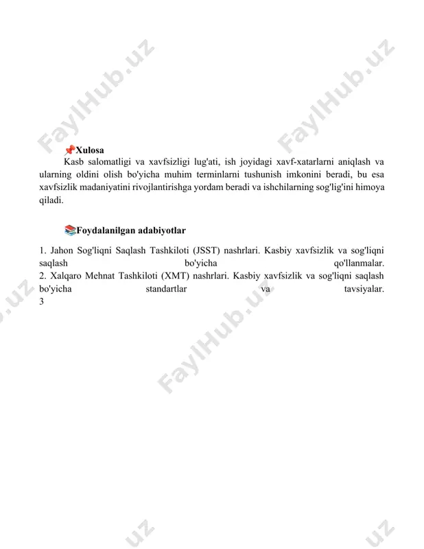 hayot foilyati xavsizligi boʻyicha glosariy tuzish - Page 5