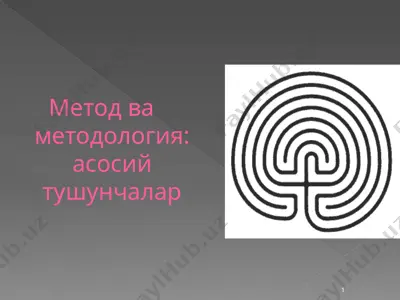 metod va metodologiya: asosiy tushunchalar — PPTX