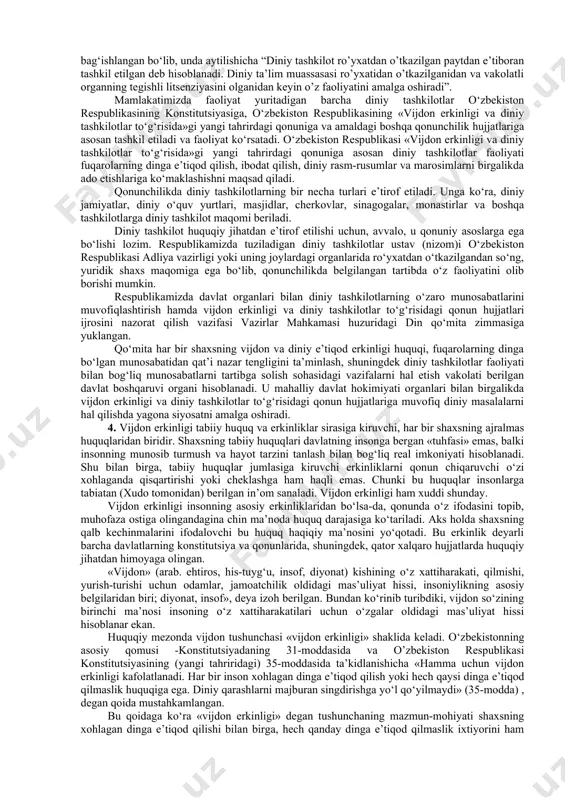 an chet el valyutasidagi depozit hisob raqamlariga, shuningdek oʻzbekiston respublikasi davlat gerbi tasviri tushirilgan va oʻz nomi davlat tilida yozilgan muhrga ega. markazda ish yuritish davlat tilida olib boriladi. markazda rus, ingliz va arab tillarida ham ish yuritishi mumkin. imom buxoriy xalqaro ilmiy-tadqiqot markazini tashkil etishdan koʻzlangan asosiy maqsad— movarounnahrlik alloma, muhaddis olim imom buxoriy hamda oʻzbekiston va musulmon dunyosidan yetishib chiqqan mutafakkir va allomalarning ilmiy merosi, ularning jahon sivilizatsiyasi, ilm-fan taraqqiyoti rivojiga qoʻshgan hissasini chuqur tadqiq etish va keng targʻib qilish, kelgusi avlodni millatlar va dinlararo bagʻrikenglik, oʻzaro hurmat, tinch-totuv hayotni qadrlash va mustahkamlash ruhida tarbiyalash, shuningdek, xalqaro miqyosdagi maʼnaviy-maʼrifiy muloqot va hamkorlikni kuchaytirishdan iborat. oʻzbekiston respublikasi vazirlar mahkamasi huzuridagi imom buxoriy xalqaro ilmiy-tadqiqot markazini tashkil etish toʻgʻrisida 2016-yilning oktabr oyida toshkent shahrida oʻtkazilgan islom hamkorlik tashkiloti tashqi ishlar vazirlari kengashining 43-sessiyasida oʻzbekiston respublikasi tomonidan ilgari surilgan tashabbus asosida oʻzbekiston respublikasi prezidentining 2017-yil 27-martdagi pq-2855-son „oʻzbekiston respublikasi vazirlar mahkamasi …