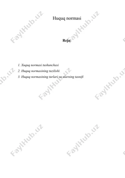 huquq normasi — DOC