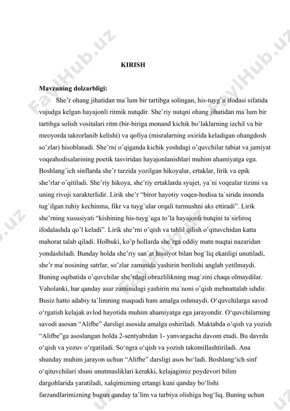 llantirish mumkin. masalan: aka, ma’lumki, nutq tovushlari ikki katta guruhga bo‘linadi: unli tovushlar va undosh tovushlar. buni o‘quvchilarga tushuntirishda ularning quyidagi belgilari hisobga olinadi: 1) talaffuz qilinish usuli (unli tovush tallafuz qilganda havo oqimi og‘iz bo‘shlig‘idan erkin ravishda o‘tadi, undosh tovush talaffuz qilinganda, havo og‘iz bo‘shlig‘ida to‘siqqa uchraydi); 2) ovoz va shovqinning ishtiroki (unli tovushlar faqat ovozdan iborat, undosh tovushlar talaffuz qilinganda shovqin eshitiladi, ba’zan shovqin va qisman ovoz eshitiladi); 3) bo‘g‘in hosil qilish xususiyati (unli tovushlar bo‘g‘in hosil qiladi, undosh tovushlar bo‘g‘in hosil qilmaydi). o‘quvchilar bu belgilarni yodlab olishlariga yo‘l qo‘ymaslik, aksincha, 1- sinfdanoq bolalarda tovushni talaffuz qilganda, ovoz yoki shovqin eshitilganda nutq a’zolarining vaziyatini kuzatish ko‘nikmasini o‘stirib borish lozim. bunday kuzatishlar 4-sinfda davom ettiriladi va umumlashtiriladi. tovushlarni o‘zlashtirishga bunday yondashish, unli va undosh tovushlarni puxta o‘zlashtirishga imkon berish bilan birga, o‘quvchilarning aqliy qobiliyatini o‘stirish vazifasini ham bajaradi; xususan, bolalar kuzatilgan hodisaning bir necha belgilarini taqqoslashga, umumlashtirishga o‘rganadilar. o‘zbek …