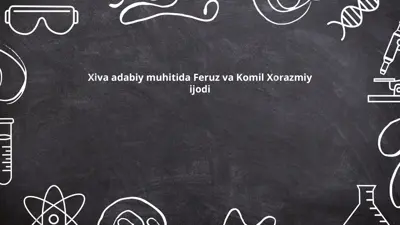 xiva adabiy muhitida feruz va komil xorazmiy ijodi — PPTX