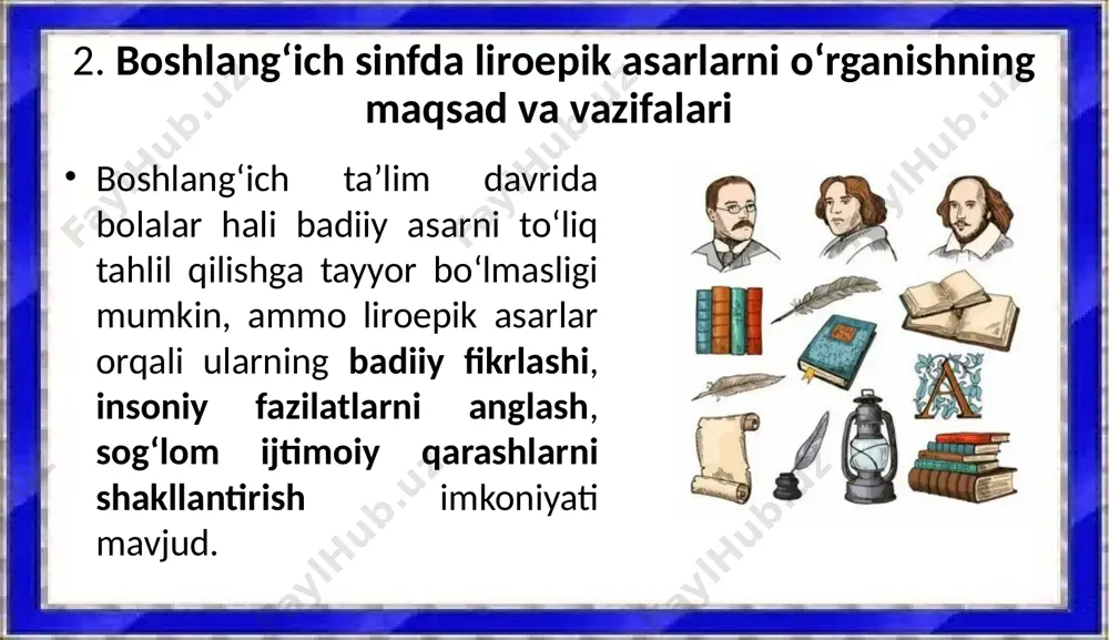 boshlang‘ich sinfda liroepik asarlar ustida ishlash - Page 4