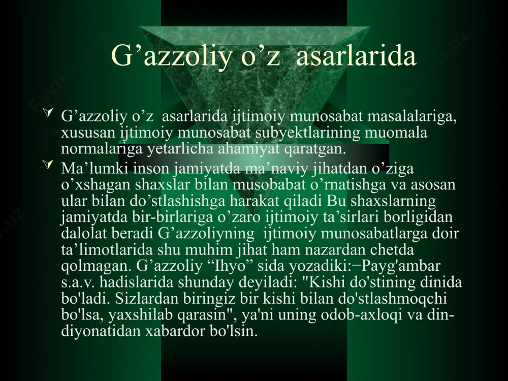 imom g’azzoliyning muhabbatga oid qarashlari - Page 3