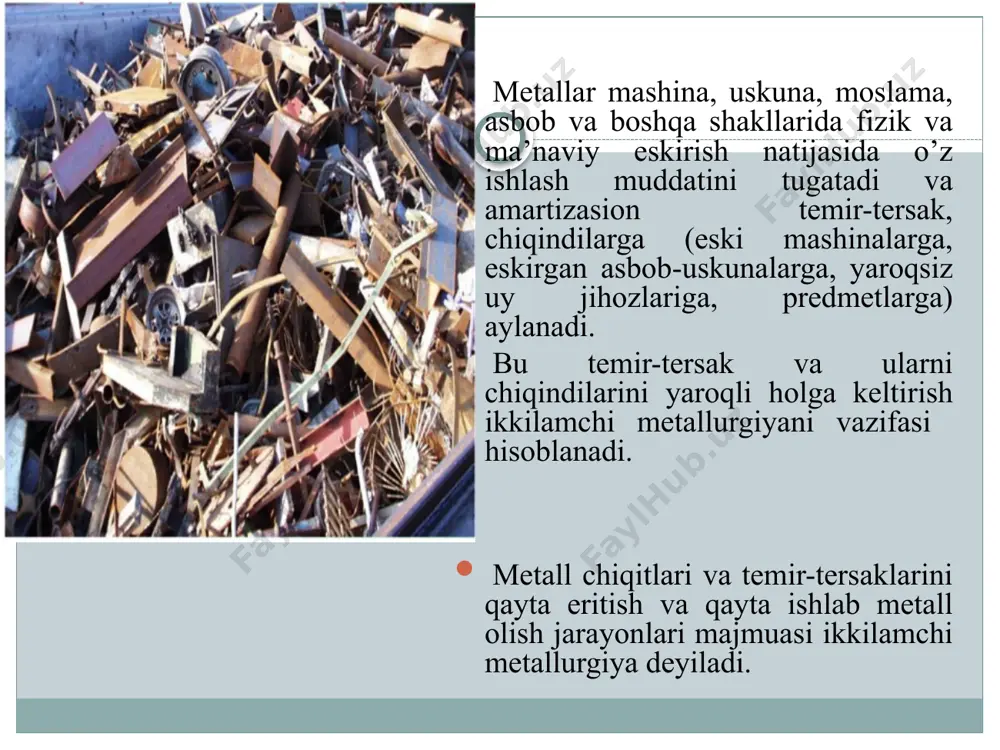 metallarni ikkilamchi metallurgiyasi - Page 3