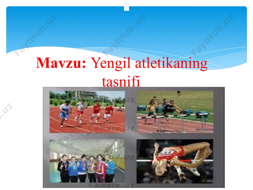 gi kishilarning jismoniy tarbiya mashg‘ulotlarida ham yengil atletika mashqlariga keng ravishda o‘rin berilgan. jismoniy tarbiya tizimida uning dasturiy va me’yoriy negizini tashkil qiluvchi «alpomish» va «barchinoy» maxsus testlariga ham yengil atletika mashqlari kiritilgan. yengil atletika bilan shug‘ullanuvchi sportchilarning tayyorgarlik darajasini baholash, bu sport turi bilan shug‘ullanishni rag‘batlantirish va musobaqalarni yaxshiroq tashkil etish uchun razryadlarga bo‘lish qabul qilingan. yengil atletika sporti ommaviy tus olayotgani va undagi natijalar doimiy ravishda o‘sib borayot-gani sababli razryad mezonlari har to‘rt yilda o‘zgarib turadi. sportcha yurish bo‘yicha o‘yingoh yo‘laklarida (soat strelkasi harakatiga qarshi yo‘nalishda) va yo‘laklarda (tekis yo‘l, shahar ko‘chalari va so‘qmoqlarda) 3 km, 5 km, 10 km, 20 km, 30 km va 50 km li masofalarda musobaqalar o‘tkaziladi. yugurish odamning bir joydan ikkinchi joyga tez - shiddatli ko‘chishining tabiiy shak bo‘lib, jismoniy mashqlami bajarishdagi sportning hamma turida uchraydi. yugurganda odam organizmida kechadigan jarayonlar yurishga nisbatan ikki uch marta tez va shiddatli kechadi. bu o‘z navbatida …