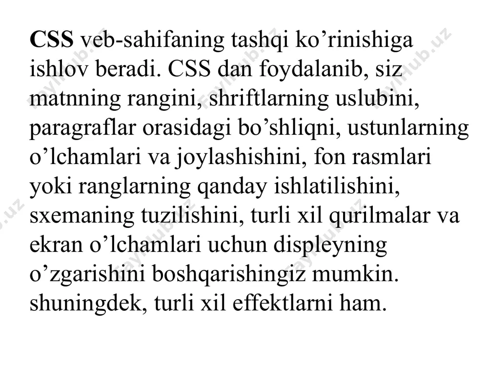 css haqida tushuncha - Page 4