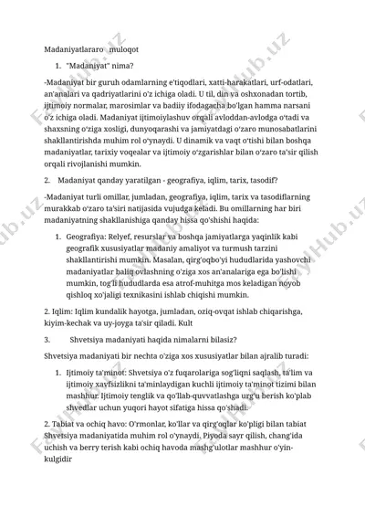 shvetsiya madaniyati — DOCX