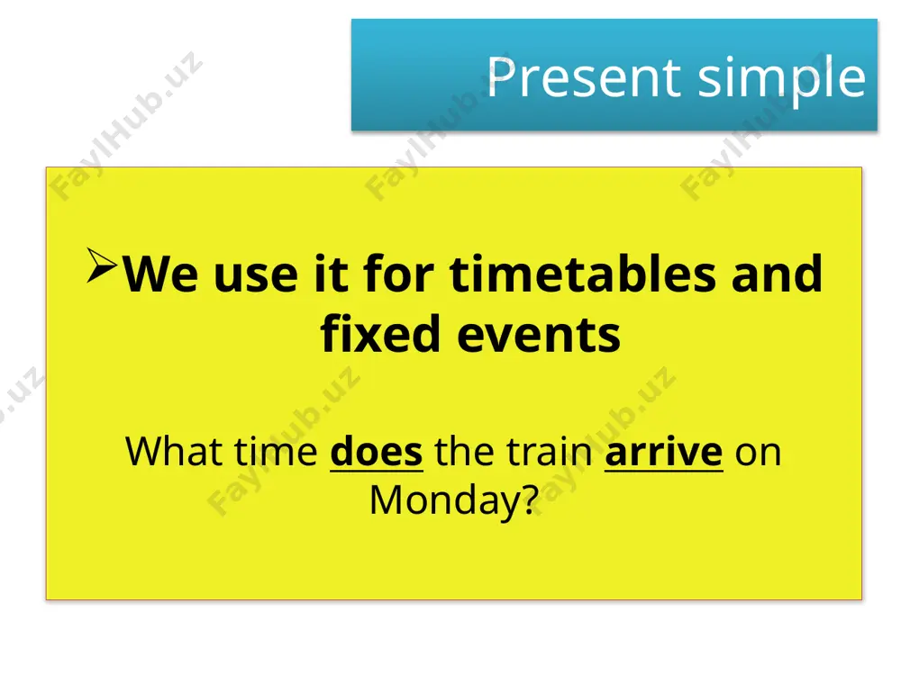 present simple & continuous as future tenses - Page 2