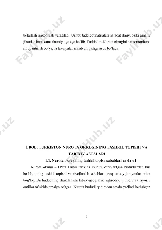 tida bo‘lgan. nurota hududida qadimdan sugʻorish tizimlari mavjud bo‘lib, bu yer aholisi dehqonchilik bilan shugʻullangan. bu hududda joylashgan qadimiy nurota kanali va boshqa sug‘orish tizimlari hududning rivojlanishiga katta ta’sir ko‘rsatgan. milodiy viii asrda arablar markaziy osiyoga kirib kelganidan keyin, nurota ham arab xalifaligi tarkibiga kiritilgan. bu davrda islom dini keng tarqalib, yangi ijtimoiy va madaniy o‘zgarishlar yuz bergan. nurota qadimiy ziyoratgoh sifatida ham shuhrat qozongan. mashhur tarixiy manbalarda aytilishicha, bu hududda hazrat ali bilan bogʻliq qadamjo va boshqa diniy muqaddas joylar joylashgan. shu sababli, nurota diniy va siyosiy jihatdan ham muhim ahamiyat kasb etgan. x-xii asrlarga kelib, nurota qoraxoniylar va keyinchalik xorazmshohlar davlatlari tarkibida bo‘lgan. bu davrda hudud iqtisodiy jihatdan sezilarli darajada rivojlangan, hunarmandchilik, savdo va dehqonchilik keng taraqqiy etgan. biroq xiii asr boshlarida chingizxon boshchiligidagi mo‘g‘ullar istilosi butun markaziy osiyo qatori nurota hududiga ham katta zarar yetkazgan. mo‘g‘ullar hujumi natijasida bu hududning ko‘plab qishloqlari vayron qilingan va aholisi qirg‘in …