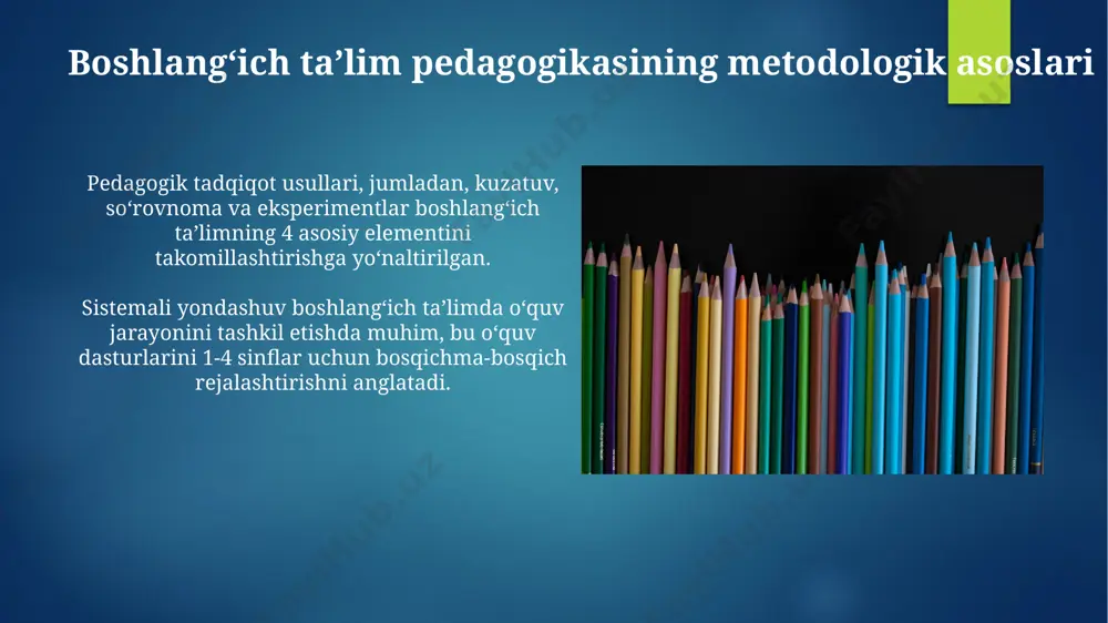 boshlanĝich ta'lim pedagogikasining metodologik asoslari - Page 3