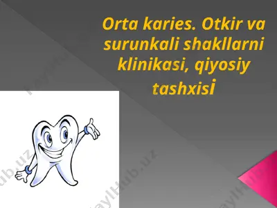 o’rta kariyes klinikasi — PPTX