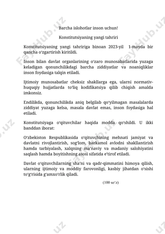 o‘zbekiston konstitutsiyasi - Page 4