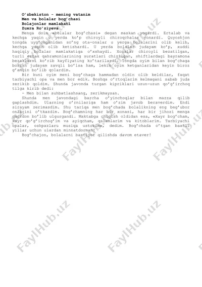 bolajonlar mamlakati — DOCX