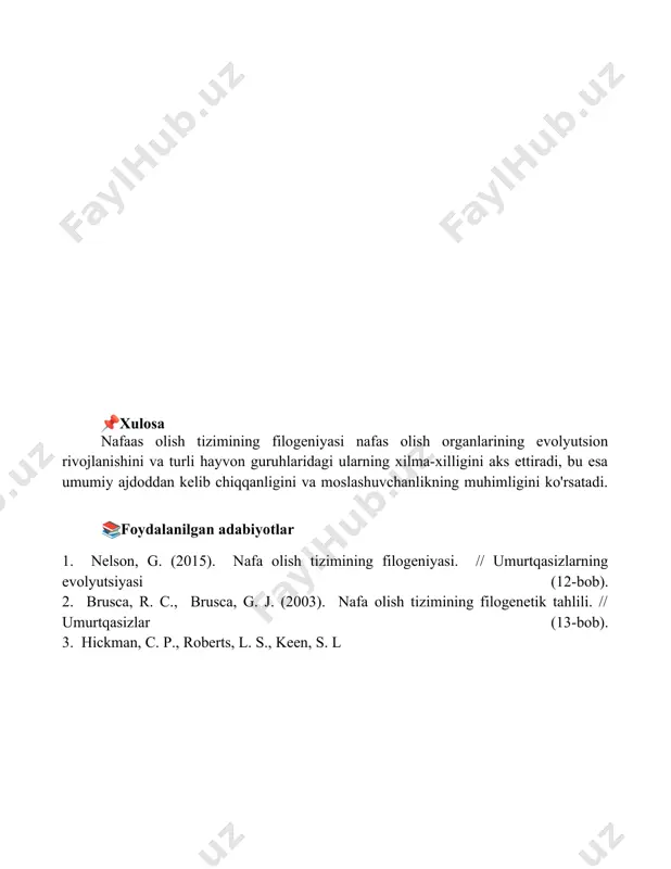 nafas olish sistemasi filogenezi - Page 5