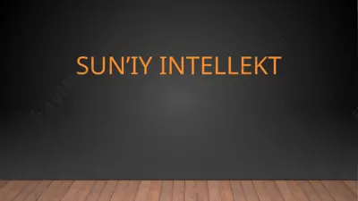 sun’iy intellekt — PPT