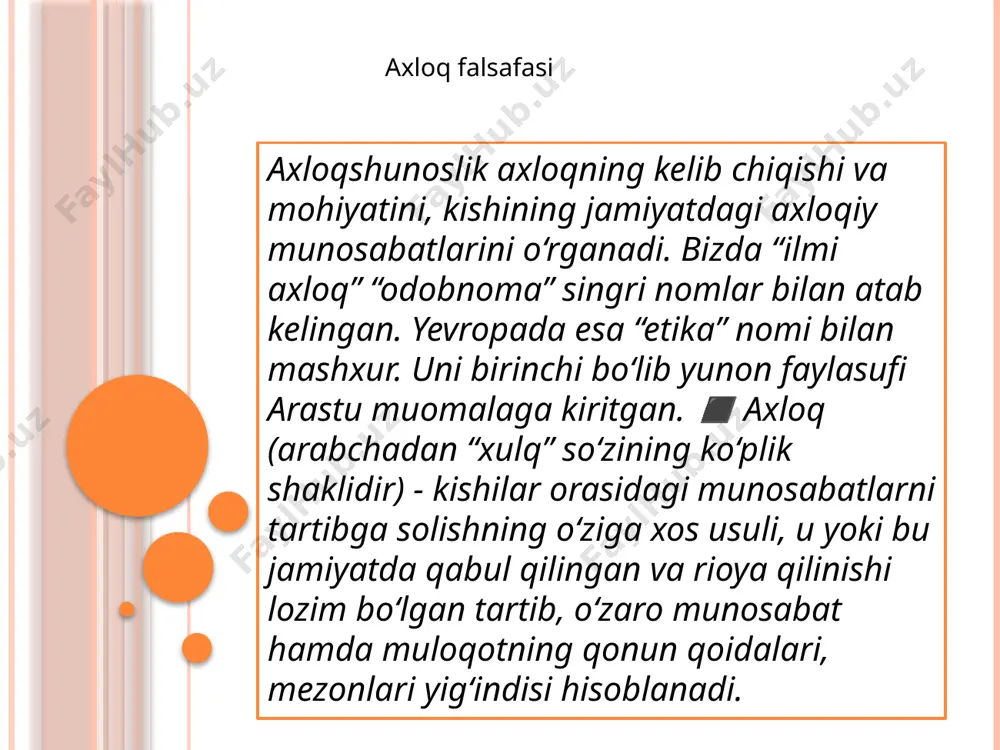 ir. deviant xulq-atvor deviant xulq-atvor ijtimoiy meʼyordan og‘ish holatlarini tushuntiruvchi dastlabki taʼlimot – e.dyurkgeym (1858-1917) ning “anomiya” g‘oyasidir. anomiya - bu jamiyatda me'yorlarning mavjud emasligini yoki ba'zi bir shaxslarning ijtimoiy qo'yilgan maqsadlariga erishishiga to'sqinlik qiladigan ijtimoiy tartibsizlikni anglatadi. anomiya bo'lgan populyatsiyalarda jamiyat deyarli o'z fuqarolariga axloqiy ko'rsatmalar bermaydi. dyurkgeymning fikriga ko'ra, mehnat taqsimoti tabiiy ravishda birdamlikni qo'zg'atmasa, buning sababi uning paydo bo'lishi uchun zarur shart-sharoitlar yaratilmaganligi. aynan shu holatlarda anomiya holati yuzaga keladi deb ta’kidlaydi. e’tiboringiz uchun rahmat image2.jpeg /docprops/thumbnail.jpeg