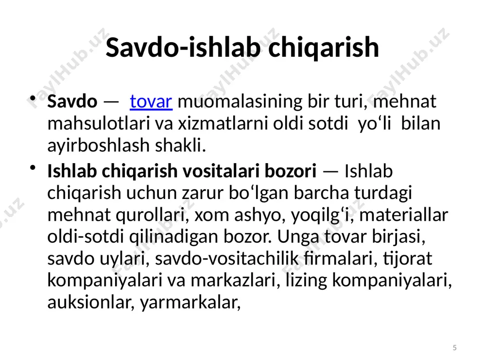 uammolarni hal etish uchun butun dunyo mamlakatlari va xalqlarining kuchlarini birlashtirish lozim bo‘ladi 25 turli mamlakatlarda aholi soni o‘zgarishining farqlanishi xx asrning ikkinchi yarmida boshlangan demografik «portlashlar», ya’ni yer shari aholisi sonining jadal o‘sishi ko‘rsatiladi. ayniqsa, rivojlanayotgan mamlakatlar aholisining tez o‘sishi bir qator jiddiy ijtimoiy-iqtisodiy ziddiyatlarni keltirib chiqaradi 26 xalqaro iqtisodiy munosabatlarning shakllari xalqaro iqtisodiy munosabatlar (ba’zida ularni tashqi iqtisodiy aloqalar, jahon xo‘jaligi aloqalari deb ham yuritiladi) – bu jahonning turli mamlakatlari o‘rtasidagi xo‘jalik aloqalari majmuidir. 27 xalqaro iqtisodiy munosabatlar quyidagi shakllarda namoyon bo‘ladi tovar va xizmatlarning xalqaro savdosi; kapital va chet el investitsiyalarining harakati; ishchi kuchining tashqi migratsiyasi; ishlab chiqarishning davlatlararo kooperatsiyasi; fan va texnika sohasidagi ayirboshlash; valyuta-kredit munosabatlari 28 to‘g‘ridan to‘g‘ri investitsiyalar to‘g‘ridan to‘g‘ri investitsiyalar shu kapital hisobiga qurilgan obyekt (korxona)lar ustidan nazorat qilish huquqini beradi, portfelli investitsiyalar esa bunday huquqni bermaydi. u odatda aksiya paketlari hamda obligatsiya va boshqa qimmatli qog‘ozlar shaklida beriladi. 29 xalqaro migratsiya ikkita …