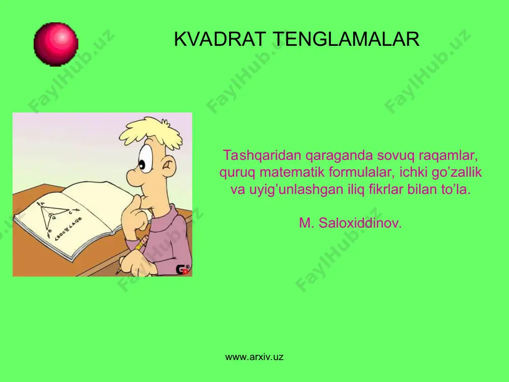 kvadrat tenglama tarixi - Page 3
