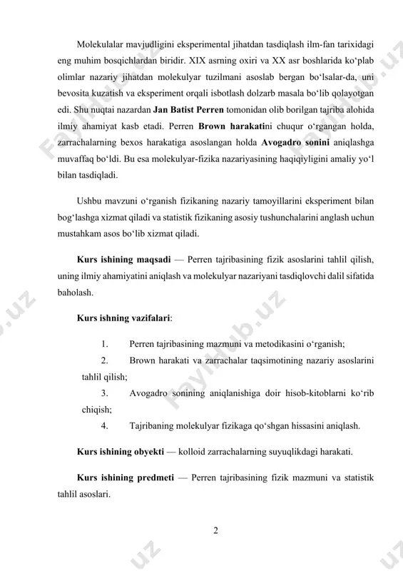 r orqali qanday isbotlanganiga aniqlik kiritiladi va bu jarayon fizikaning rivojidagi burilish nuqtalaridan biri sifatida baholanadi. kurs ishining tuzilishi. ushbu kurs ishi loyihasi, kirish qism, asosiy qism, xulosa foydalanilgan adabiyotlar, ikki bob, to’rt bo’limdan iborat bo’lib umumiy hajmi 31 saxifani tashkil etadi. i.bob. jan batist perren va uning ilmiy ishlari. 3.1. perrenning ilmiy faoliyati haqida qisqacha ma'lumot. perren tajribasi kiberxavfsizlik va shifrlash sohalarida muhim tajribalardan biridir. ushbu tajriba 19-asrning oxirida o‘tkazilgan bo‘lib, u dastlabki shifrlash metodlarining zaifligini ochib berdi. perren tajribasining asosi shundaki, biron bir ma'lumotni shifrlashda ishlatiladigan kalitni qo‘lga kiritish, shifrlangan ma'lumotni ochish uchun etarli bo‘ladi. bu tajriba dastlab shifrlash tizimlarining zaif tomonlarini ko‘rsatib berdi va kelajakda xavfsizlikni yaxshilash uchun muhim qadamlarni tashlashga imkon yaratdi. perren tajribasi kiberxavfsizlikni rivojlantirishda asosiy tamoyillardan biri bo‘lib, raqamli tizimlarni himoya qilishda qo‘llanilgan barcha chora-tadbirlarning samaradorligini baholashda muhim rol o‘ynadi. bu tajriba xususan, shifrlash tizimlari va xabarlar xavfsizligini ta’minlashda qat’iy qoidalar va standartlarni ishlab …