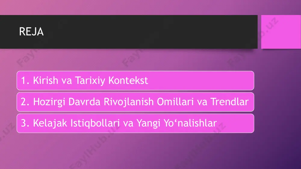 iyalar soha uchun asosiy o‘zgarish omiliga aylandi. onlayn bronlash tizimlari, mobil ilovalar va veb-platformalar yordamida mijozlar o‘zlariga qulay xizmatdan foydalanishlari, xizmat ko‘rsatish jarayonlari esa avtomatlashtirilmoqda. crm va mijozlar tajribasi: raqamli yechimlar yordamida mijozlar ehtiyojlarini kuzatish, ularning xohish-istaklarini tez va samarali aniqlash imkoniyati yaratilmoqda. bu orqali xizmat ko‘rsatish sifatini yanada yuqori darajada saqlashga erishiladi. xizmat sifatining yuqori standartlari personalizatsiya va shaxsiy yondashuv zamonaviy mehmonxona va restoranlar mijozlar ehtiyojlarini shaxsiylashtirishga katta e'tibor qaratmoqda. har bir mijozning o‘ziga xos xohish-istaklarini hisobga olgan xizmat ko‘rsatish orqali raqobatbardoshlik oshirilmoqda. tematik va gourmet restoranlar: o‘zbekiston, shuningdek, butun dunyo bo‘ylab tematik va gourmet restoranlar paydo bo‘lib, ular o‘ziga xos taomlar, interyer va xizmat uslublari bilan ajralib turmoqda. yangi biznes modellari va innovatsion yondashuvlar innovatsion startaplar va raqamli transformatsiya kelajakda mehmonxona va restoran industriyasi uchun innovatsion biznes modellari ishlab chiqish muhim rol o‘ynaydi. yangi texnologiyalar asosida yaratilayotgan startaplar va raqamli platformalar xizmat ko‘rsatish jarayonini avtomatlashtirish, mijozlar bilan interaktiv …