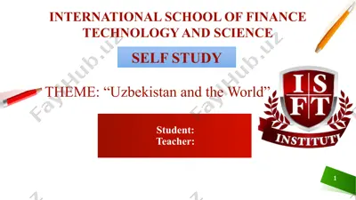 uzbekistan and the world — PPTX